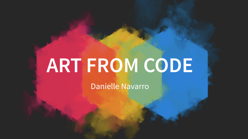 Making art from code slides